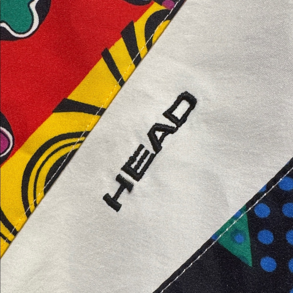 HEAD Vintage Multicolor Graphic Bomber Windbreaker Jacket - Picture 10 of 10